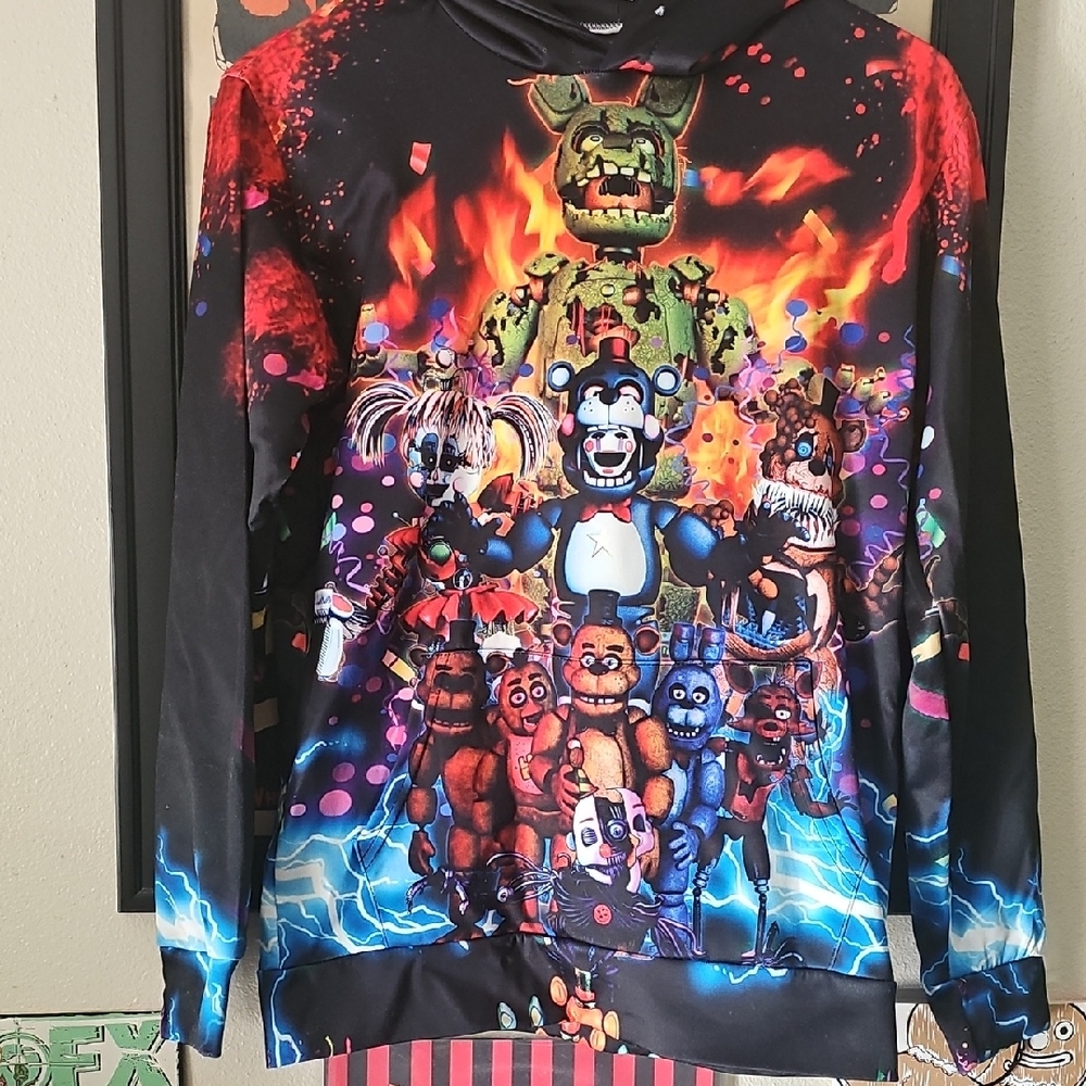 Boys M Five Nights at Freddy's Graphic Hoodie
